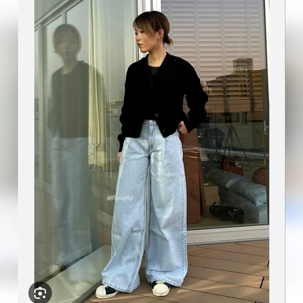 Levi's Baggy Dad Wide Leg Jeans Blue